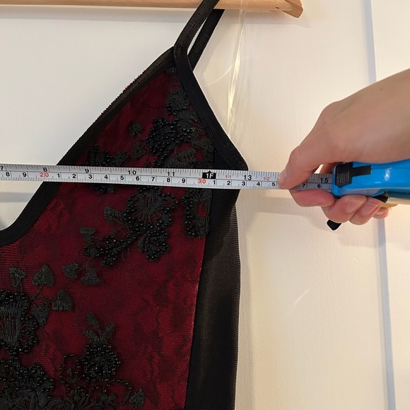 House of CB Akita bandage dress - Black and red with lace and beading - Size XS - Picture 9 of 10